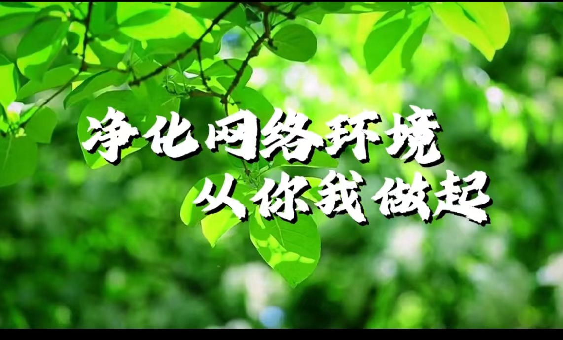 凈化網絡環境 從你我做起