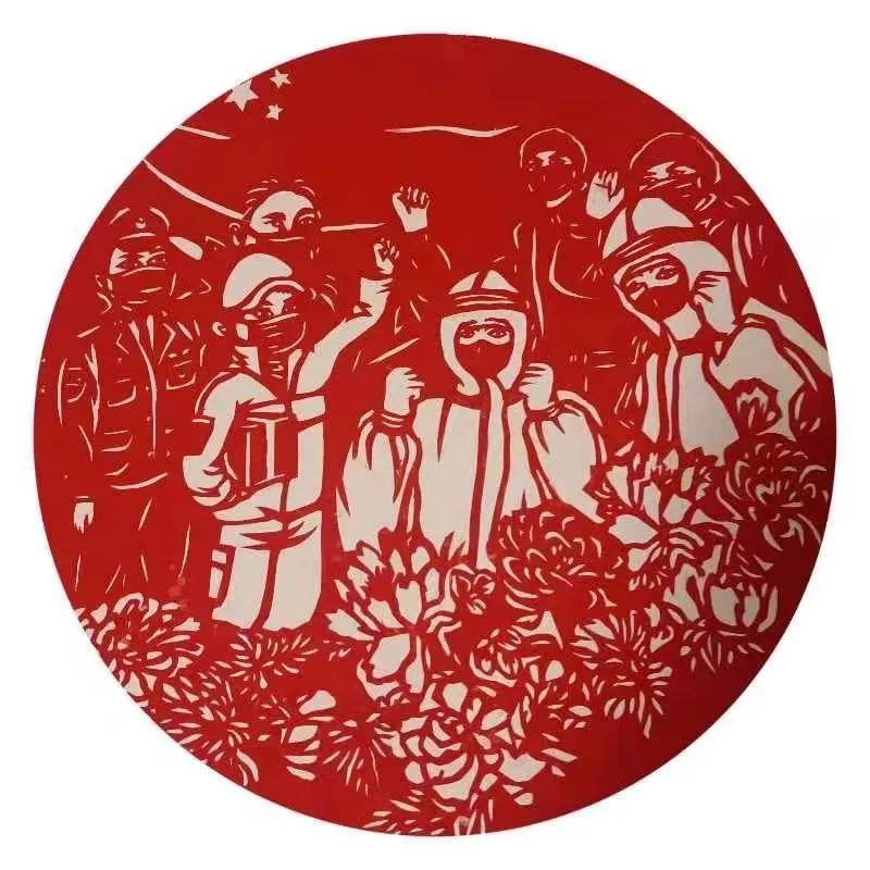 和林縣用有溫度的作品共筑愛和希望--剪紙